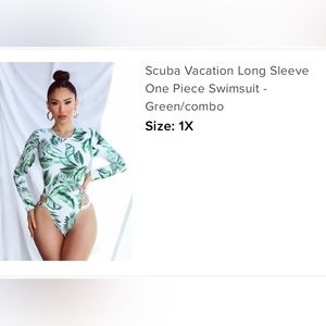 Long sleeve bathing suit